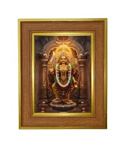 Aadi shakti devi Photo Frame  10x14 Inches-Brown Wooden Frame for Home , Office & Temple Decoration and Gifting
