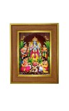 Lord vishnu Photo Frame  10x14 Inches-Brown Wooden Frame for Home , Office & Temple Decoration and Gifting