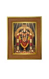 Lord Venkateswara Photo Frame  10x14 Inches-Brown Wooden Frame for Home , Office & Temple Decoration and Gifting