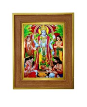 Avatar Lord Vishnu Photo Frame 10x14 Inches-Brown Wooden Frame for Home , Office & Temple Decoration and Gifting Avatar Lord Vishnu Photo Frame 10x14 Inches-Brown Wooden Frame for Home , Office & Temple Decoration and Gifting