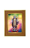 Kali maa Photo Frame  10x14 Inches-Brown Wooden Frame for Home , Office & Temple Decoration and Gifting