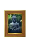 Lord buddha Photo Frame  10x14 Inches-Brown Wooden Frame for Home , Office & Temple Decoration and Gifting