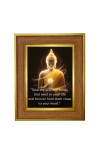 Lord buddha Photo Frame  10x14 Inches-Brown Wooden Frame for Home , Office & Temple Decoration and Gifting
