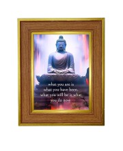 Buddha Photo Frame 10x14 Inches-Brown Wooden Frame for Home , Office & Temple Decoration and Gifting Buddha Photo Frame 10x14 Inches-Brown Wooden Frame for Home , Office & Temple Decoration and Gifting