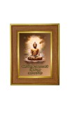 Lord buddha Photo Frame  10x14 Inches-Brown Wooden Frame for Home , Office & Temple Decoration and Gifting