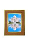 white-marble mausoleum Photo Frame 10x14 Inches-Brown Wooden Frame for Home , Office & Temple Decoration and Gifting white-marble mausoleum Photo Frame 10x14 Inches-Brown Wooden Frame for Home , Office & Temple Decoration and Gifting