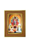 Goddess Kali Photo Frame  10x14 Inches-Brown Wooden Frame for Home , Office & Temple Decoration and Gifting