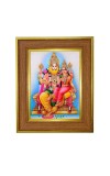 Lakhsmi narasimha Photo Frame  10x14 Inches-Brown Wooden Frame for Home , Office & Temple Decoration and Gifting