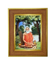 Baba Lokenath Brahmachari Photo Frame 10x14 Inches-Brown Wooden Frame for Home , Office & Temple Decoration and Gifting Baba Lokenath Brahmachari Photo Frame 10x14 Inches-Brown Wooden Frame for Home , Office & Temple Decoration and Gifting
