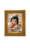 Bal gopal Photo Frame  10x14 Inches-Brown Wooden Frame for Home , Office & Temple Decoration and Gifting