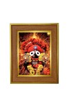 Jai jagannath Photo Frame  10x14 Inches-Brown Wooden Frame for Home , Office & Temple Decoration and Gifting