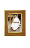 Sri Sarada Devi Photo Frame  10x14 Inches-Brown Wooden Frame for Home , Office & Temple Decoration and Gifting