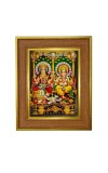 Goddess lakhsmi and ganesha Photo Frame 10x14 Inches-Brown Wooden Frame for Home , Office & Temple Decoration and Gifting Goddess lakhsmi and ganesha Photo Frame 10x14 Inches-Brown Wooden Frame for Home , Office & Temple Decoration and Gifting