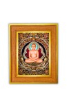  Tirthankar Jainism Photo Frame  10x14 Inches-Brown Wooden Frame for Home , Office & Temple Decoration and Gifting