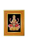 God maa lakhsmi Photo Frame  10x14 Inches-Brown Wooden Frame for Home , Office & Temple Decoration and Gifting