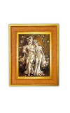 Divine radha krishna Photo Frame  10x14 Inches-Brown Wooden Frame for Home , Office & Temple Decoration and Gifting