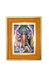 Maa kaali Photo Frame  10x14 Inches-Brown Wooden Frame for Home , Office & Temple Decoration and Gifting