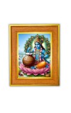 Divine krishna Photo Frame 10x14 Inches-Brown Wooden Frame for Home , Office & Temple Decoration and Gifting Divine krishna Photo Frame 10x14 Inches-Brown Wooden Frame for Home , Office & Temple Decoration and Gifting