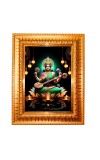 Goddess Saraswati. Golden Designer Photo Frame | 10x14 Inch Religious Wall Hanging Frame for Home & Office Decoration | Hindu Deity Spiritual Gift Item Goddess Saraswati. Golden Designer Photo Frame | 10x14 Inch Religious Wall Hanging Frame for Home & Office Decoration | Hindu Deity Spiritual Gift Item