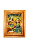 Radha krishna Golden Designer Photo Frame | 10x14 Inch Religious Wall Hanging Frame for Home & Office Decoration | Hindu Deity Spiritual Gift Item Radha krishna Golden Designer Photo Frame | 10x14 Inch Religious Wall Hanging Frame for Home & Office Decoration | Hindu Deity Spiritual Gift Item