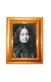 Paramahansa Yogananda Golden Designer Photo Frame | 10x14 Inch Religious Wall Hanging Frame for Home & Office Decoration | Hindu Deity Spiritual Gift Item