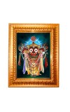 Lord Jagannath Golden Designer Photo Frame | 10x14 Inch Religious Wall Hanging Frame for Home & Office Decoration | Hindu Deity Spiritual Gift Item Lord Jagannath Golden Designer Photo Frame | 10x14 Inch Religious Wall Hanging Frame for Home & Office Decoration | Hindu Deity Spiritual Gift Item
