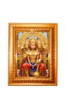 Lord Hanuman Golden Designer Photo Frame | 10x14 Inch Religious Wall Hanging Frame for Home & Office Decoration | Hindu Deity Spiritual Gift Item Lord Hanuman Golden Designer Photo Frame | 10x14 Inch Religious Wall Hanging Frame for Home & Office Decoration | Hindu Deity Spiritual Gift Item