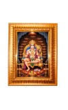 Lord hanuman Golden Designer Photo Frame | 10x14 Inch Religious Wall Hanging Frame for Home & Office Decoration | Hindu Deity Spiritual Gift Item