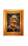 Divine krishna Golden Designer Photo Frame | 10x14 Inch Religious Wall Hanging Frame for Home & Office Decoration | Hindu Deity Spiritual Gift Item