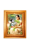 Yasoda and krishna Golden Designer Photo Frame | 10x14 Inch Religious Wall Hanging Frame for Home & Office Decoration | Hindu Deity Spiritual Gift Item Yasoda and krishna Golden Designer Photo Frame | 10x14 Inch Religious Wall Hanging Frame for Home & Office Decoration | Hindu Deity Spiritual Gift Item