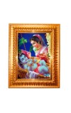 Yashoda baby Krishna Golden Designer Photo Frame | 10x14 Inch Religious Wall Hanging Frame for Home & Office Decoration | Hindu Deity Spiritual Gift Item Yashoda baby Krishna Golden Designer Photo Frame | 10x14 Inch Religious Wall Hanging Frame for Home & Office Decoration | Hindu Deity Spiritual Gift Item