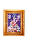 Goddess Durga Golden Designer Photo Frame | 10x14 Inch Religious Wall Hanging Frame for Home & Office Decoration | Hindu Deity Spiritual Gift Item Goddess Durga Golden Designer Photo Frame | 10x14 Inch Religious Wall Hanging Frame for Home & Office Decoration | Hindu Deity Spiritual Gift Item
