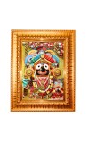 Jaai jaganaath Golden Designer Photo Frame | 10x14 Inch Religious Wall Hanging Frame for Home & Office Decoration | Hindu Deity Spiritual Gift Item Jaai jaganaath Golden Designer Photo Frame | 10x14 Inch Religious Wall Hanging Frame for Home & Office Decoration | Hindu Deity Spiritual Gift Item