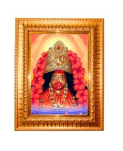 Maa tara Golden Designer Photo Frame | 10x14 Inch Religious Wall Hanging Frame for Home & Office Decoration | Hindu Deity Spiritual Gift Item