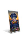 Car Desk/Table Top Lord vishnu Acrylic L-Style Photo Stand - 2.5x3.5 Inches, Compact and Stylish Spiritual Display