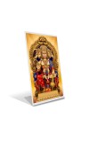 Car Desk/Table Top Lord Hanuman Acrylic L-Style Photo Stand - 2.5x3.5 Inches, Compact and Stylish Spiritual Display