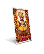 Car Desk/Table Top Jai  Jagannath Acrylic L-Style Photo Stand - 2.5x3.5 Inches, Compact and Stylish Spiritual Display