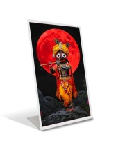 Car Desk/Table Top Jai  Jagannath Acrylic L-Style Photo Stand - 2.5x3.5 Inches, Compact and Stylish Spiritual Display