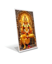 Car Desk/Table Top Jai shree Ram Acrylic L-Style Photo Stand - 2.5x3.5 Inches, Compact and Stylish Spiritual Display