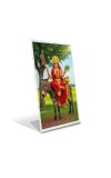 Car Desk/Table Top Jay maa sheetla Acrylic L-Style Photo Stand - 2.5x3.5 Inches, Compact and Stylish Spiritual Display
