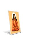 Car Desk/Table Top Paramahansa Yogananda Acrylic L-Style Photo Stand - 2.5x3.5 Inches, Compact and Stylish Spiritual Display