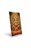 Car Desk/Table Top Lord ganesha Acrylic L-Style Photo Stand - 2.5x3.5 Inches, Compact and Stylish Spiritual Display