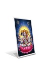 Car Desk/Table Top Panchmukhi Hanuman Acrylic L-Style Photo Stand - 2.5x3.5 Inches, Compact and Stylish Spiritual Display