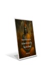 Car Desk/Table Top Shree Krishna Acrylic L-Style Photo Stand - 2.5x3.5 Inches, Compact and Stylish Spiritual Display
