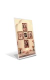 Car Desk/Table Top Kriya Yoga,  Paramahansa Yogananda  Acrylic L-Style Photo Stand - 2.5x3.5 Inches, Compact and Stylish Spiritual Display