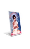 Car Desk/Table Top Prabhu Jagadbandhu Acrylic L-Style Photo Stand - 2.5x3.5 Inches, Compact and Stylish Spiritual Display