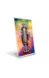 Car Desk/Table Top Jai Maa Kaali Acrylic L-Style Photo Stand - 2.5x3.5 Inches, Compact and Stylish Spiritual Display