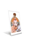 Car Desk/Table Top Ramakrishna Paramahamsa,Swami,Sarada Devi Vivekananda Acrylic L-Style Photo Stand - 2.5x3.5 Inches, Compact and Stylish Spiritual Display