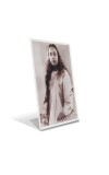 Car Desk/Table Top Paramahansa Yogananda Acrylic L-Style Photo Stand - 2.5x3.5 Inches, Compact and Stylish Spiritual Display