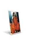 Car Desk/Table Top Swami Pranavananda Acrylic L-Style Photo Stand - 2.5x3.5 Inches, Compact and Stylish Spiritual Display